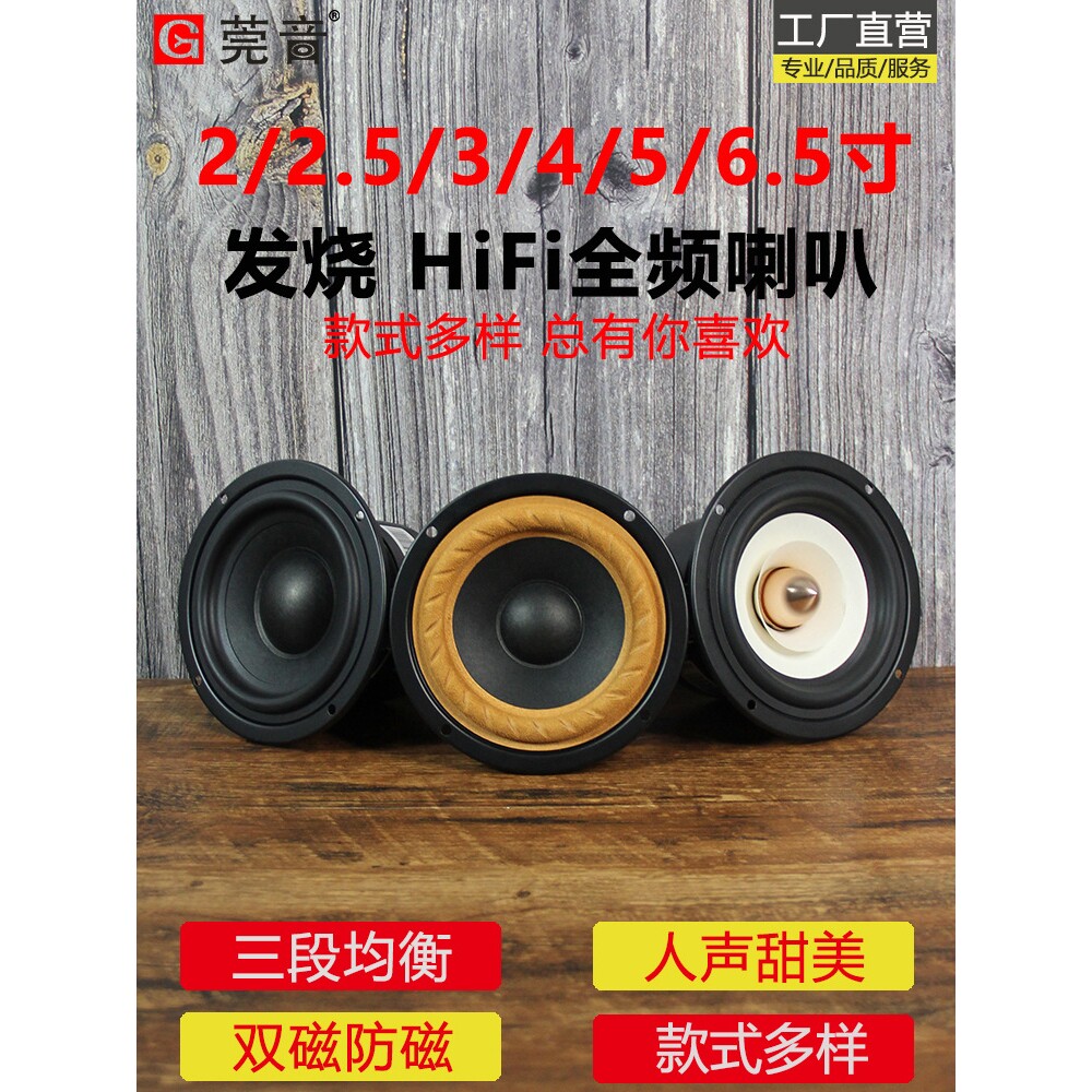 小喇叭扬声器迷你莞音2寸2.5寸3寸4寸5寸6.5寸全频hifi中音音箱di