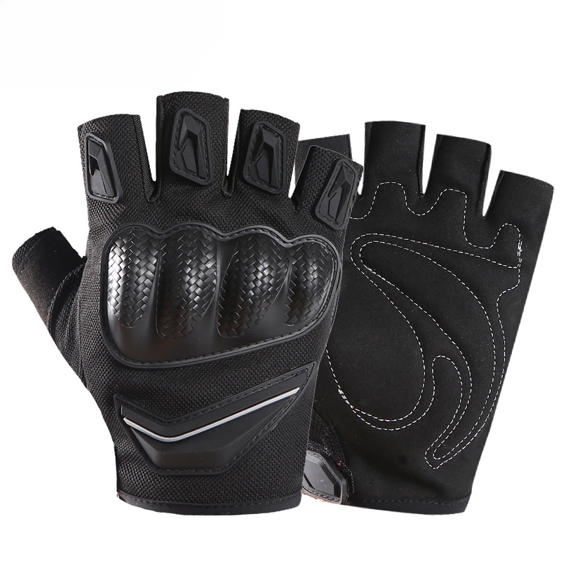 机车摩托车骑行手套半指男防滑露指运动户外健身登山夏季骑士装备