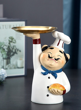 【】创意收纳摆件家居装饰品玄关桌面钥匙糖果托盘树脂工E18