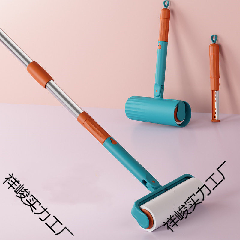 滚筒粘毛器加长款大号除毛神器床上地板头发沾黏去除毛器刷子