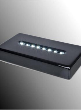 长方形木质钢琴漆3D内雕水晶工艺品摆件专用底座 各种尺寸可选