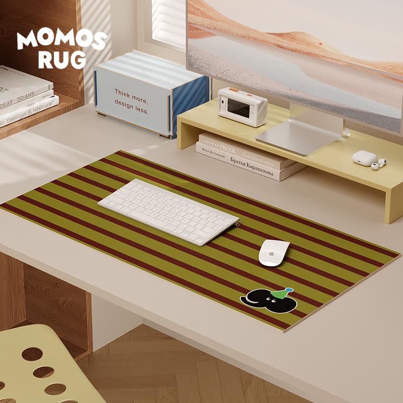 覆古小象鼠标垫家用卡通办公书桌垫可爱高级感电竞电脑键盘桌面垫