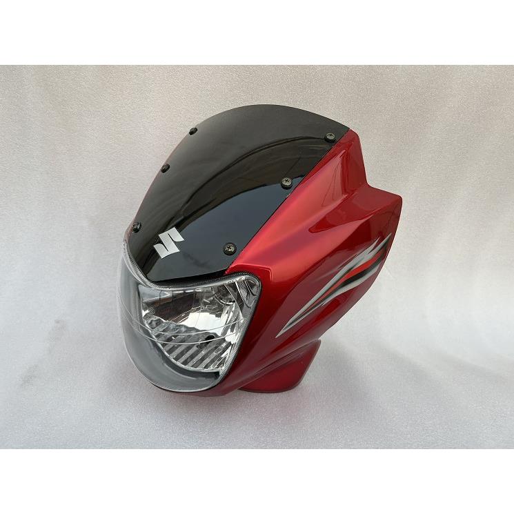 适用于摩托车配件 钻豹125 HJ125K-2A前大灯总成 导流罩 PC聚光灯