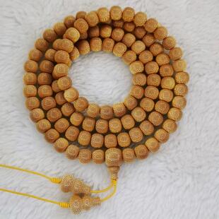 龙血金丝竹老料老形珠桶珠8×9×108颗手串手持脖挂实心竹玉竹串