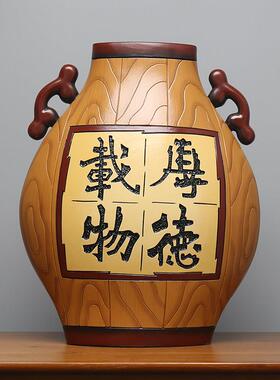 新中式陶瓷入户进门玄关香供桌台条几条案博古架电视柜装饰品摆件