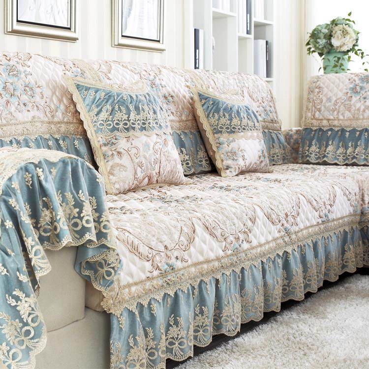 欧式沙发垫防滑蕾丝简约现代四季通用春夏亚麻靠背巾布艺套子定做,居家布艺,沙发垫,淘宝优惠券,粉丝福利购,淘宝优惠卷