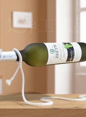 红酒架摆件房间创意客厅酒瓶家居墙电视柜桌磁悬浮酒柜工艺品装饰