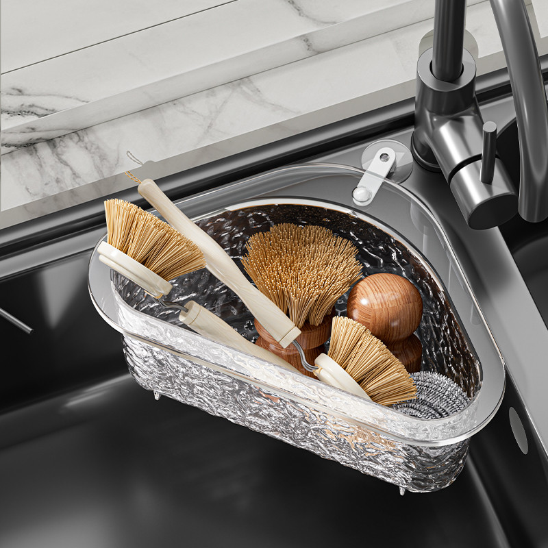 吸盘厨房水槽沥水篮洗碗槽收纳架子水池洗水果洗菜沥水置物架挂篮