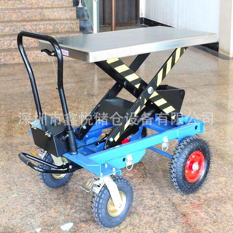 草移动盆PHG景搬运平台降车充气轮移动平手动台车手推液压坪升平