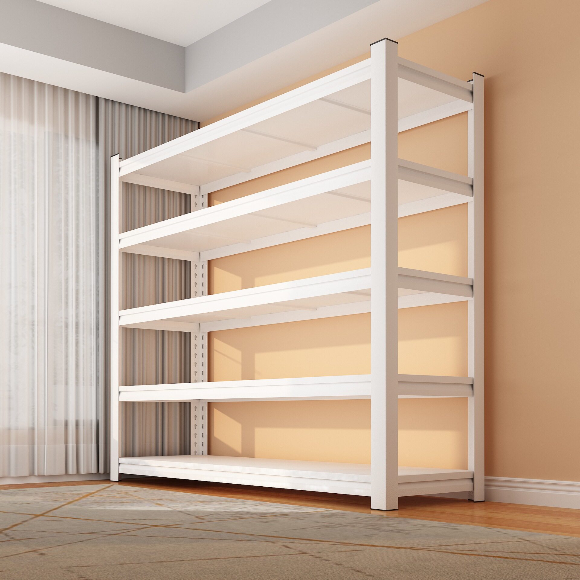 货架自己组装家用多层置物架仓储加粗加厚钢制阳台展示收纳铁架子