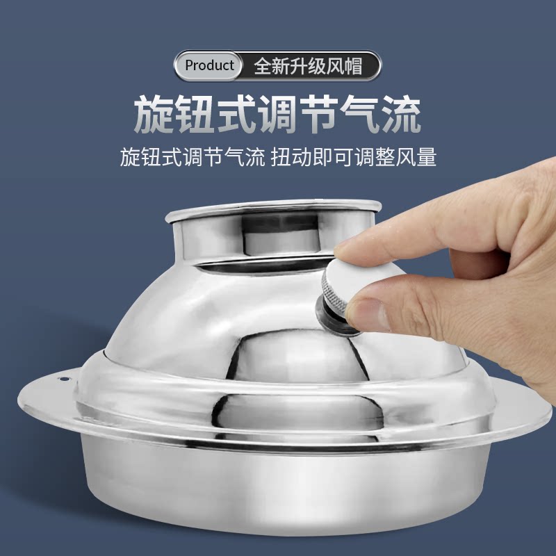 通风工程新风口厨房球形可调喷口排烟罩新风系统送风不锈钢播风器