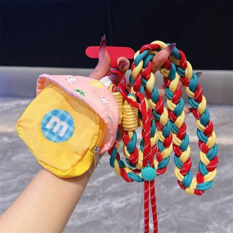 六股加粗手机挂绳长款斜挎可背加粗带子男女户外登山挂链链壳结实