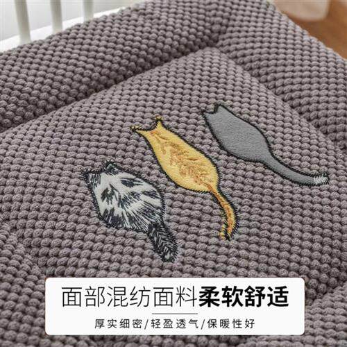 速发羽宏菠萝格绣花久垫餐桌椅办座室公坐地上学生汽车防滑屁股垫