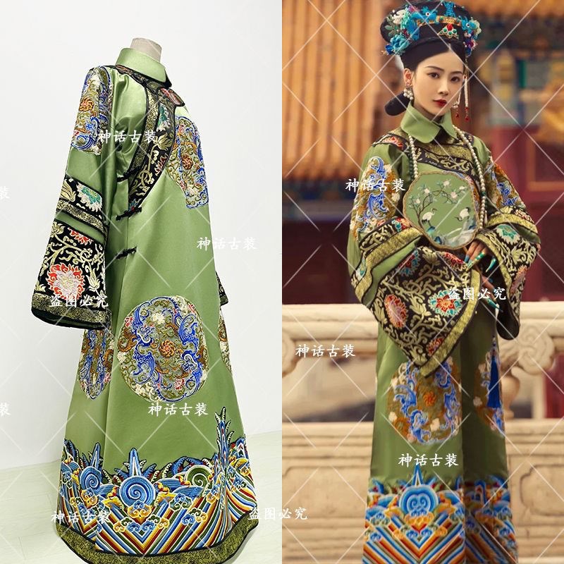 速发古装汉服清朝皇后贵妃旗装吉服宫廷拍照清代满族格格装