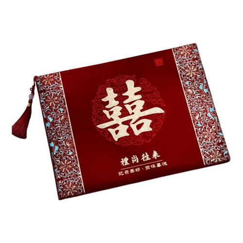 速发婚礼记账本嘉宾签名册签到本高档礼金薄通用礼单喜薄结婚用品