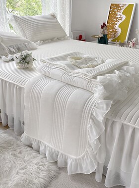 速发61K夏季仙夏凉被四凉套件风乳胶凉席三件套公主感蕾丝