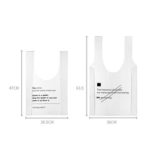 速发叠尚小清新购物袋 透明可视休闲单肩包 多功收旅行便携折时能