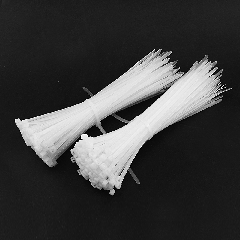 速发式尼龙扎带扎线带捆扎带大号塑料扎带束线带白色黑色