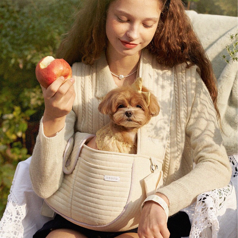 速发mory Pet猫狗姓名复古爱心单肩斜挎包