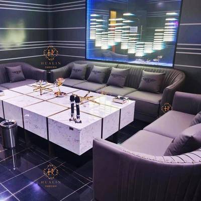 高端ktv沙发茶几组合卡座U型现代派对包厢包房酒吧影院娱乐会所