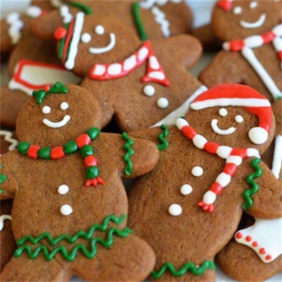 姜饼人饼干圣诞节创意圣诞老人曲奇圣诞礼物送男女朋友零食礼包盒