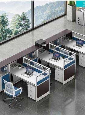 约单人多人职员工位公办桌椅组合简现代办公室隔断风屏PKV风位屏