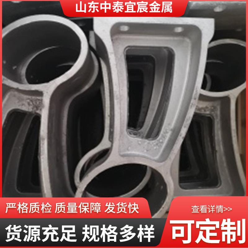波形护栏法兰盘立柱铸铁防撞设施配件立柱防撞护栏立柱支架现货图片