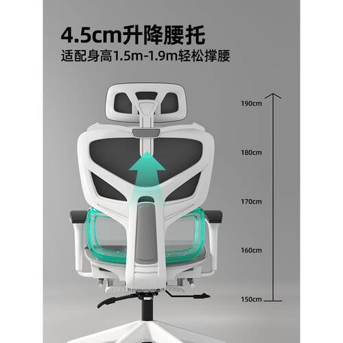 家电竞椅书椅房靠背用椅人体工学电脑椅久坐可躺NFT子办公室座椅