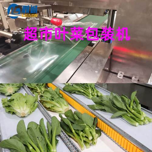功809能自动蔬菜多包口装机打孔叶菜枕机式套袋商超生鲜果蔬连续