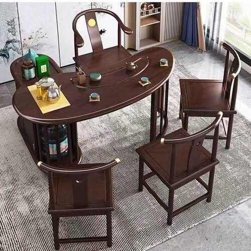 实木家用移动茶台经济型阳台小茶桌多功能茶桌烧水壶一体茶台套装