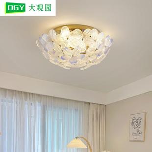 水晶室灯吸顶灯创意个复性温花瓣古风灯具馨大89274气房 卧轻法式