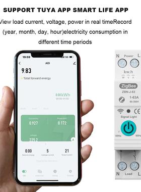 TUYAZigBee智能断路器过流可调预付费电表远程遥控智能家居外贸