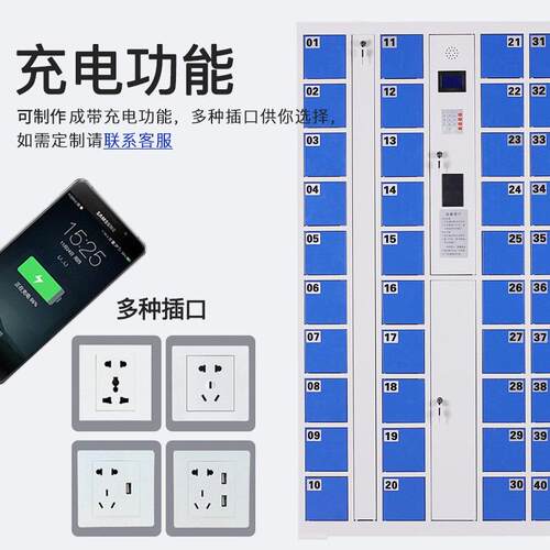 ZNSJG-11智能系码统手机柜学校会议室手存位放柜单员工机人脸条手