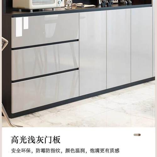 餐边柜高柜一体靠墙现代简约客厅储物柜厨房碗柜橱柜家用置物酒柜