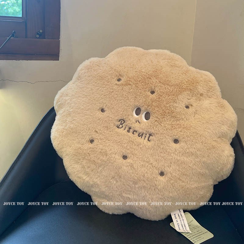 可爱黄油饼干抱枕被子珊瑚毯子两用靠G枕办公室午睡枕头抱枕车载