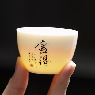 一壶两杯户外陶T瓷茶壶茶杯套装 羊脂玉白瓷旅行茶具快客杯便携式