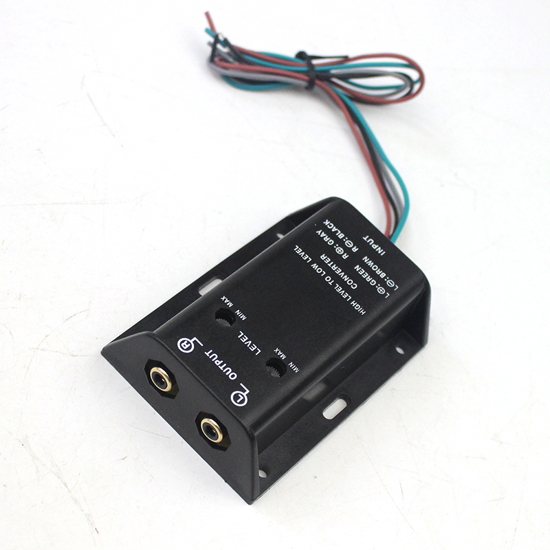 包邮汽车音响高转低低音炮音频转换器低音频滤波器V原车机音频输