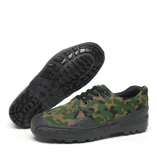 防刺穿解放胶鞋低帮o男女民工地春秋劳保耐磨轻便安全防钉帆布鞋