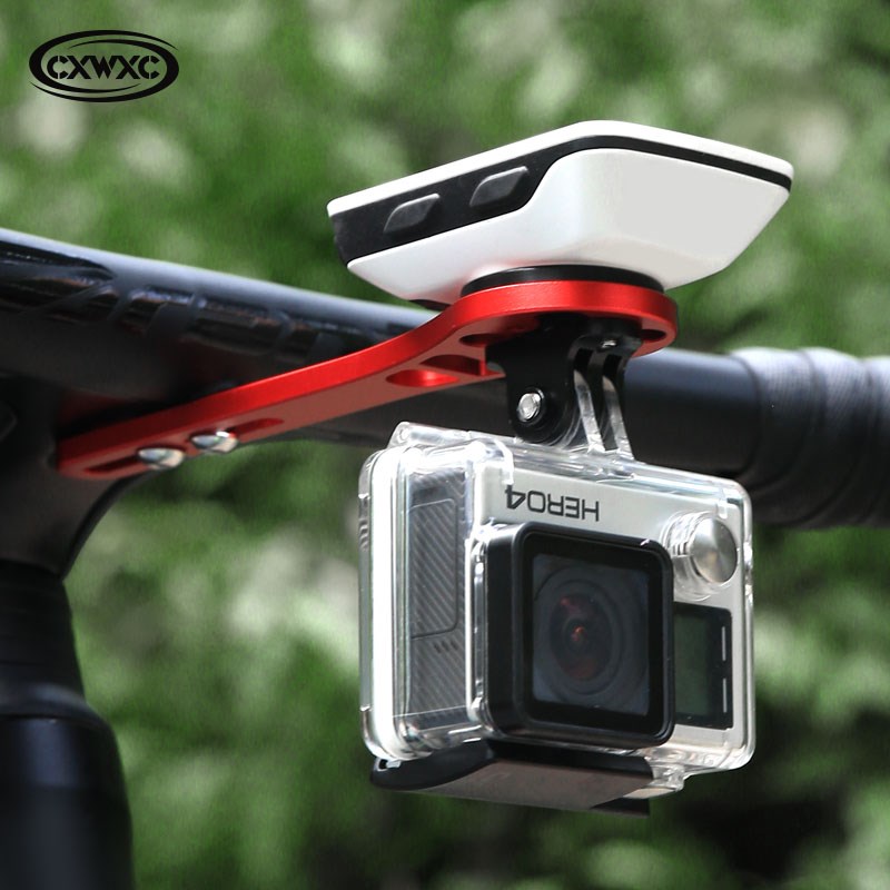 CXWXC铝合金碳纤维自行车码表支架F一体破风车把公路车骑行码表架