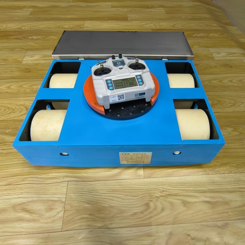 电动坦克轮搬运车万n向旋转重型设备移位器牵引车 地牛小坦克遥控