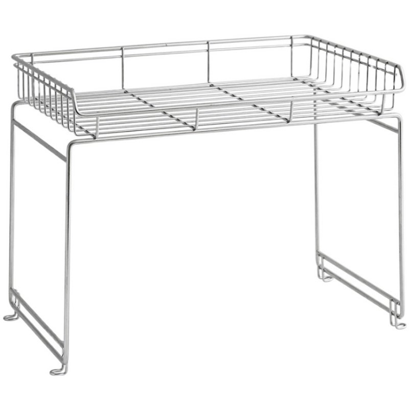 不锈钢置物架厨房两层收纳架 可I叠加使用调料架子日式