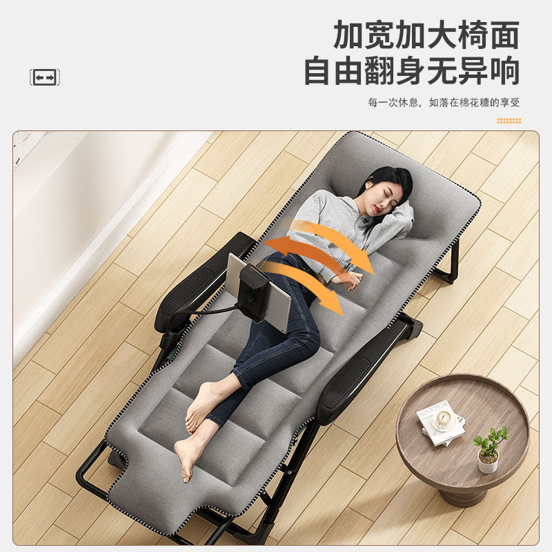 躺椅折叠办公室午休椅子阳台x家用休闲午睡床夏季懒人靠多功能椅