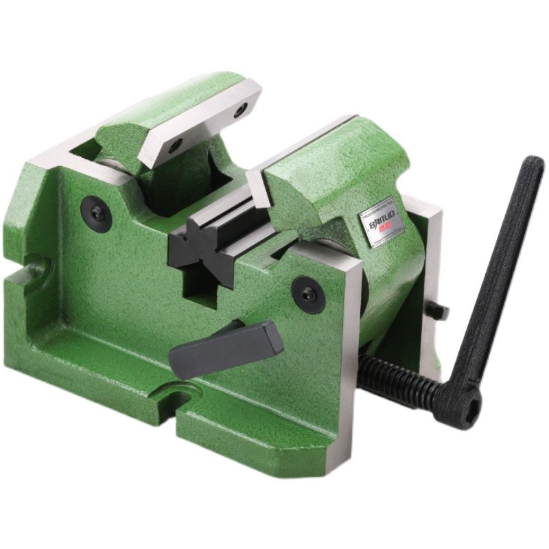 铣床V型虎钳夹圆形管状物体3寸4寸8寸圆柱立P式中心台钳机用平口