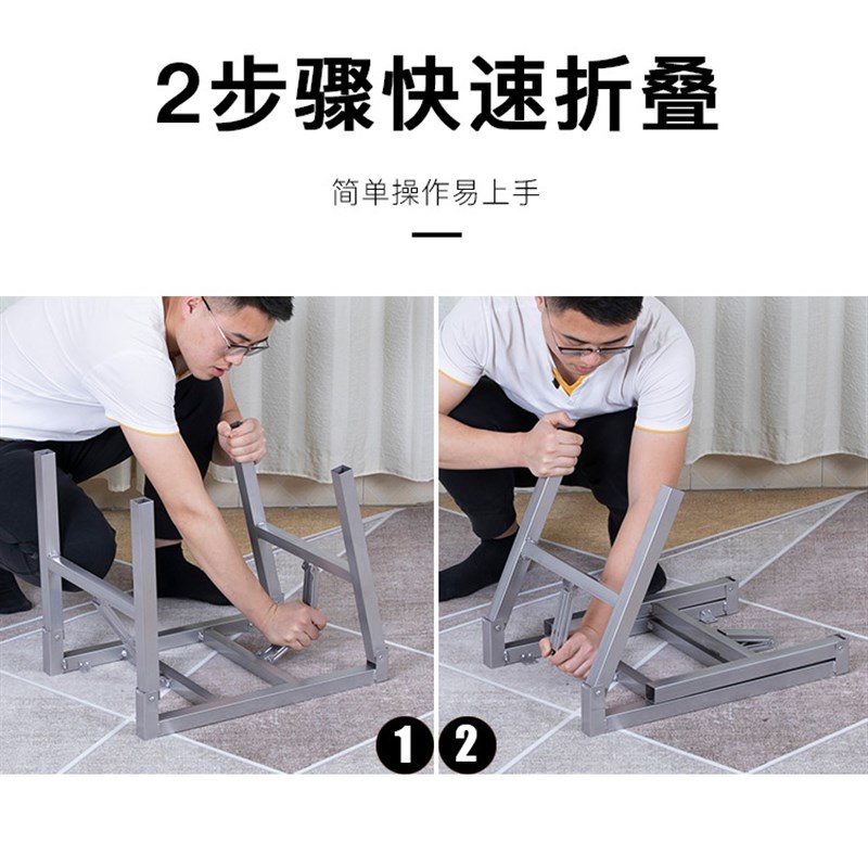 可折叠桌腿支架正方形方桌架子饭桌C腿支架 可折叠桌子腿 小桌子