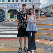 赵幺妹儿 上衣 背心外穿抹胸无袖 设计感法式 压褶系带吊带上衣衬衫