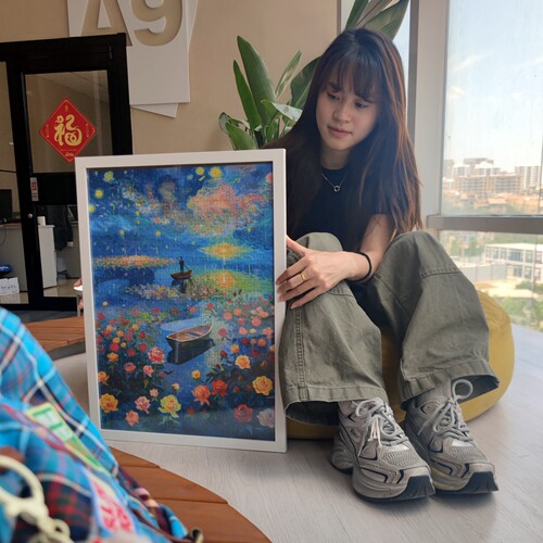 【新品上市】玫瑰湖500片拼图！