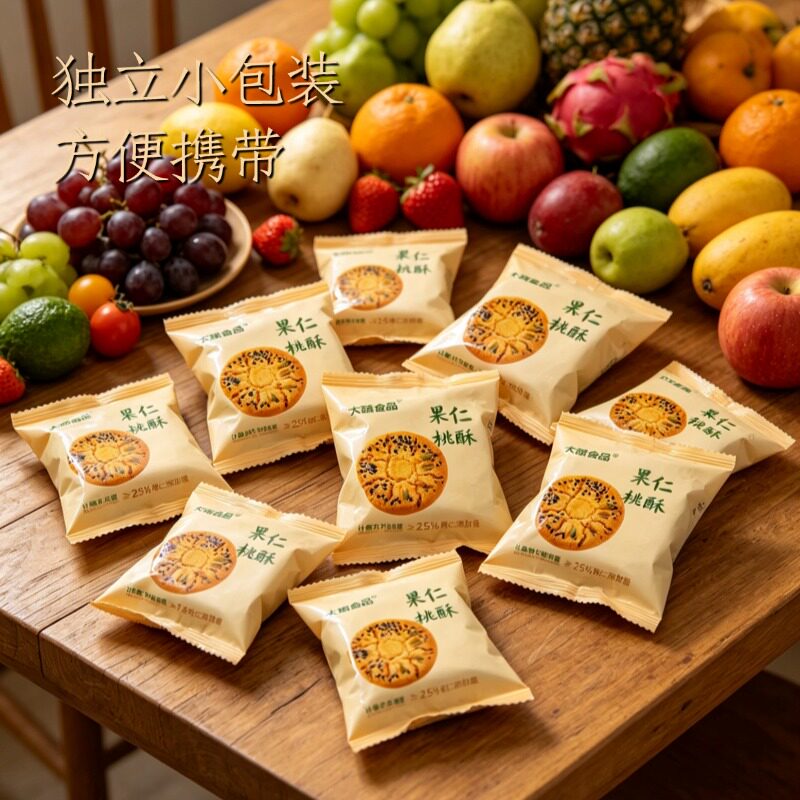 东北大蔬美味素食散装果仁桃酥点心饼干零食休闲小吃早餐下午茶