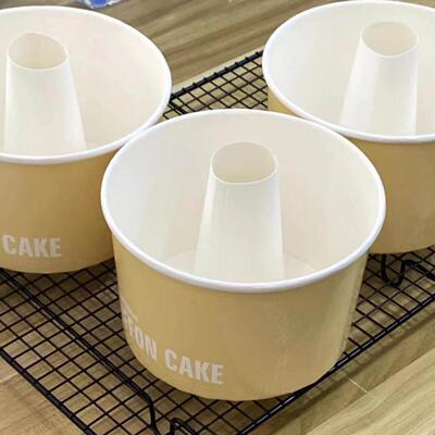 高端本原6六寸戚风蛋糕火锅杯中空纸模烟囱底托 托纸托 托烘焙食