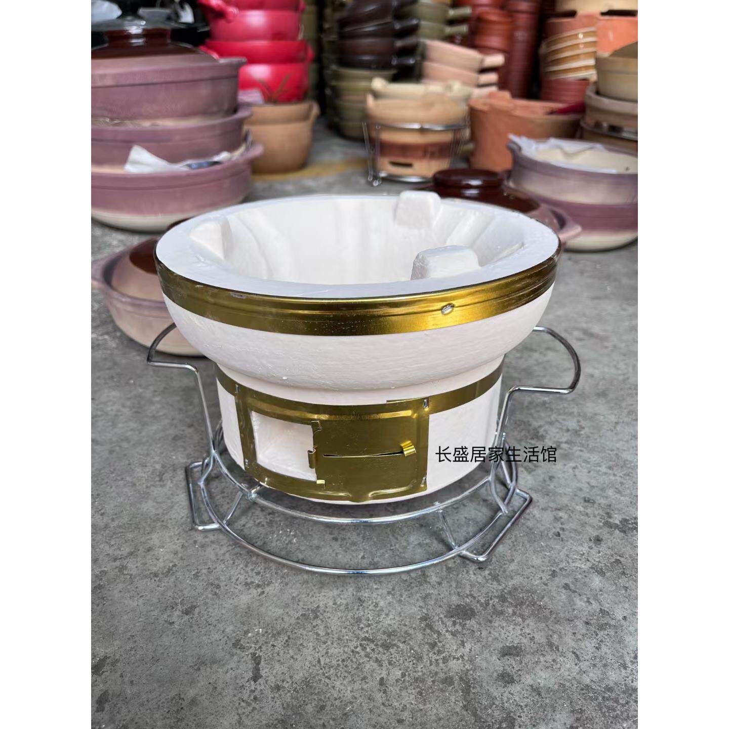 陶土烧烤炉商用烤肉炉泥炉家用木炭碳烤炉室内外鸡煲炭炉火锅炉