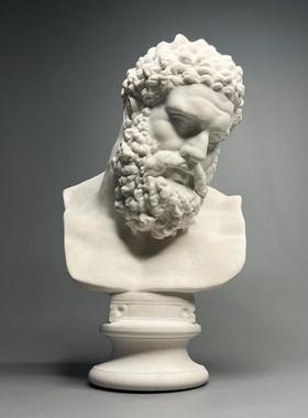 大力神头像复古罗马艺术石膏像雕塑美术素描教具桌面装饰摆件礼物